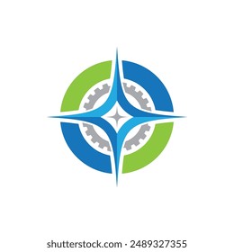 Compass vector icon illustration design Template