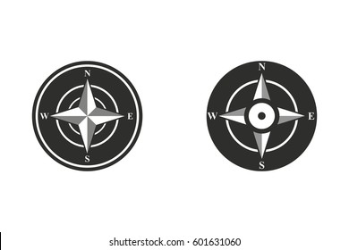 Compass vector icon. Illustration isolated for graphic and web design.