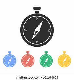Compass vector icon. Illustration isolated for graphic and web design.