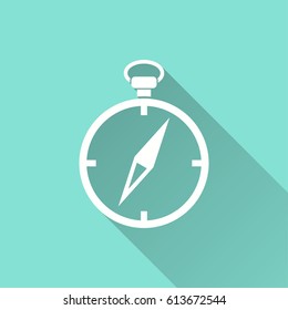 Compass vector icon. Illustration isolated for graphic and web design.