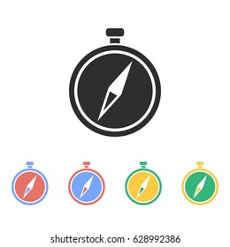 Compass vector icon. Illustration isolated on white background for graphic and web design.