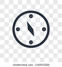 Compass vector icon isolated on transparent background, Compass logo concept