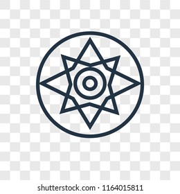 Compass vector icon isolated on transparent background, Compass logo concept