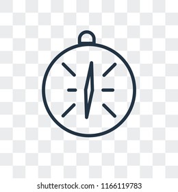 Compass vector icon isolated on transparent background, Compass logo concept