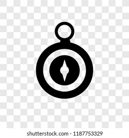 Compass vector icon isolated on transparent background, Compass transparency logo concept