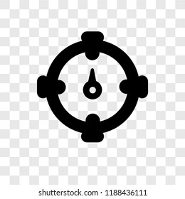 Compass vector icon isolated on transparent background, Compass transparency logo concept