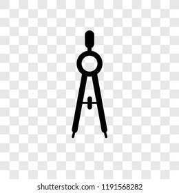Compass vector icon isolated on transparent background, Compass transparency logo concept