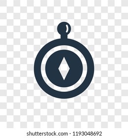 Compass vector icon isolated on transparent background, Compass transparency logo concept