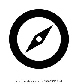 Compass vector icon, isolated on white background