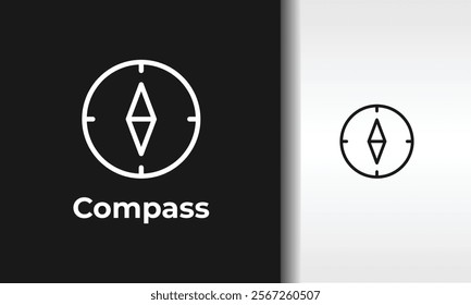 Compass Vector, Icon Or Logo Sign Isolated Symbol Illustration