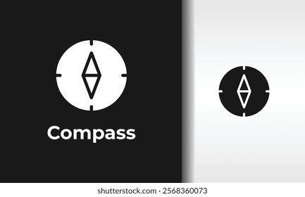 Compass Vector, Icon Or Logo Sign Isolated Symbol Illustration