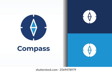 Compass vector, icon or logo sign isolated symbol illustration