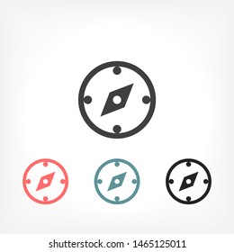 Compass Vector icon . Lorem Ipsum Illustration design