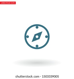 Compass Vector icon . Lorem Ipsum Illustration design