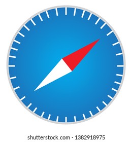 Compass Vector Icon for map