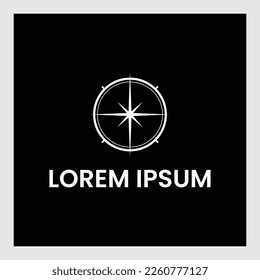Compass vector icon. Navigation and orientation, sign flat symbol. Black illustration on white background.