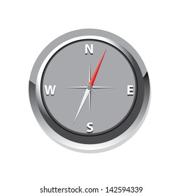 Compass vector Icon. navigation and traveling sign. travel icon