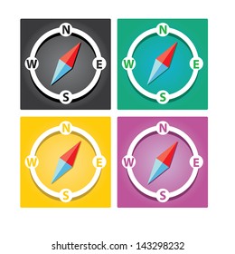 Compass vector Icon. navigation and traveling sign. travel icon