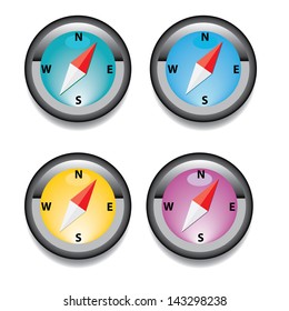 Compass vector Icon. navigation and traveling sign. travel icon