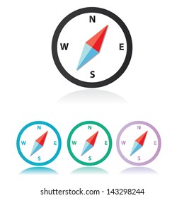 Compass vector Icon. navigation and traveling sign. travel icon