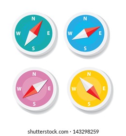 Compass vector Icon. navigation and traveling sign. travel icon