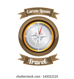 Compass vector Icon. navigation and traveling sign. travel icon
