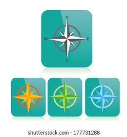 Compass vector Icon. navigation and traveling sign. travel icon