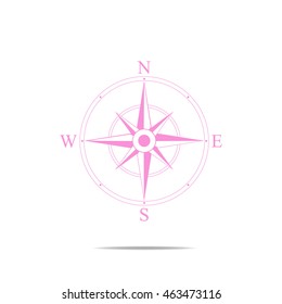 Compass vector Icon. navigation and traveling sign. travel icon