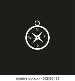 compass vector icon , navigator device sign 
