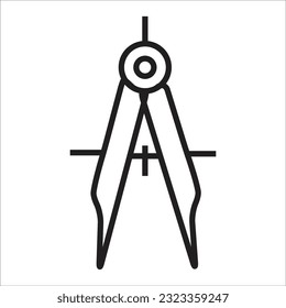 compass vector icon new line 