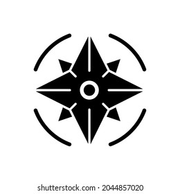 Compass Vector Icon. route illustration sign. road Symbol.