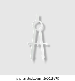 compass  - vector icon with shadow