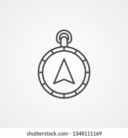 Compass vector icon sign symbol