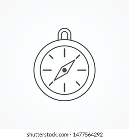 Compass vector icon sign symbol
