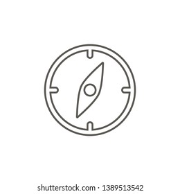 Compass vector icon. Simple element illustration from map and navigation concept. Compass vector icon. Real estate concept vector illustration.
