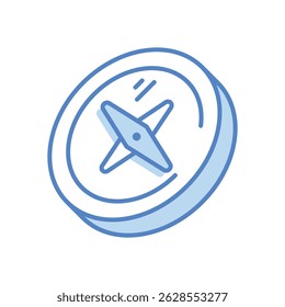 Compass Vector icon stock illustration