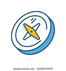Compass Vector icon stock illustration
