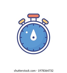 Compass vector icon style illustration. EPS 10 File