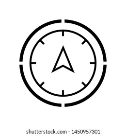 Compass vector icon, Compass symbol illustration.