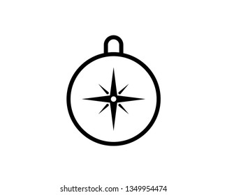 compass vector icon template