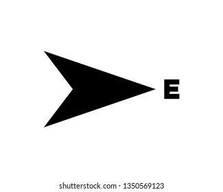 compass vector icon template