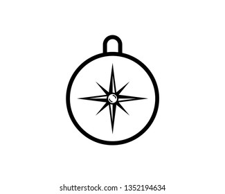 compass vector icon template