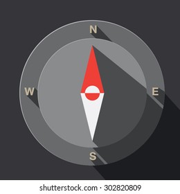 Compass. Vector Illustration.