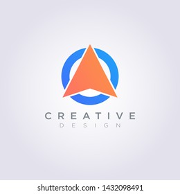 Compass Vector Illustration Design Clipart Symbol Logo Template.