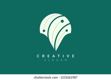 Compass vector illustration design. Minimalist and simple logo, flat style, modern icon and symbol