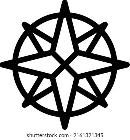 kompasse Vektorgrafik auf transparentem Hintergrund. Hochwertige Symbole. Dünne Vektorsymbole für Konzept und Grafikdesign.
