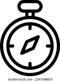 compass Vector illustration on a transparent background. Premium quality symmbols. Thin line vector icons for concept and graphic design.