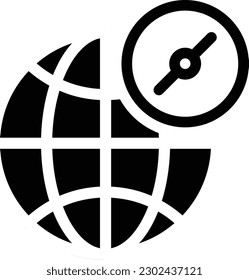 kompasse Vektorgrafik auf transparentem Hintergrund. Hochwertige Symbole. Glyphen Vektorsymbole für Konzept und Grafikdesign. 

