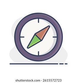 Compass vector isolated icon. Navigation sign. Graph symbol for travel and tourism web site and apps design, logo, app, UI