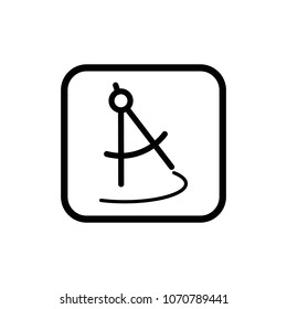 Compass vector linear icon. Development thin line illustration.